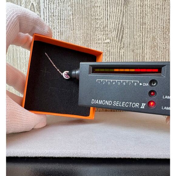 NEW 6-8" Pink Sakura Moissanite Bracelet, 925 SterlingSilver - Picture 2 of 8